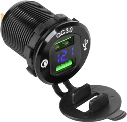 Fotoja e Karikues për veturë PeiYing, 2 x USB - A 3A, i zi