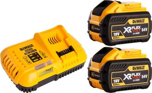 Fotoja e Set për vegla elektrike Dewalt XR FlexVolt, 1 karikues DCB118 + 2 bateri 9.0Ah