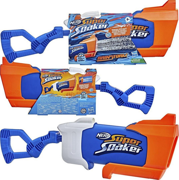 Fotoja e Pistoletë uji Nerf Hasbro Super Soaker Rainstorm, e kaltër / portokalli