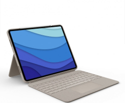 Fotoja e Tastierë Logitech Combo Touch për iPad Pro 12.9 inç (gjenerata 5 dhe 6), SAND, e verdhë ranore