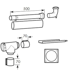 Fotoja e Set për lidhje të tubave Vaillant DN 80/125 - 303250