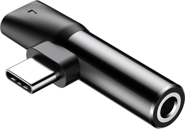 Fotoja e Përshtatës USB-C USB Baseus L41 - Jack 3,5 mm + USB-C, i zi