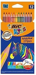 Fotoja e Ngjyra Bic Eco Evolution Stripes, 12 ngjyra