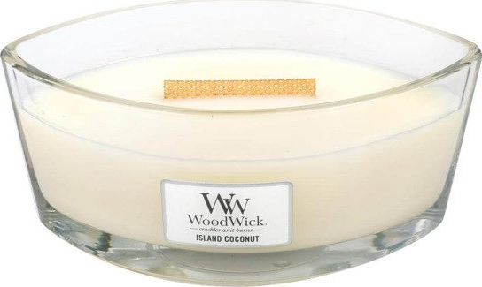 Fotoja e Qiri aromatik WoodWick Island Coconut, 453.6 g