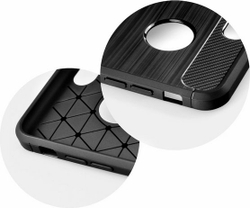 Fotoja e Mbrojtëse Etui Carbon për Phone 7 Plus/iPhone 8 Plus, e zezë