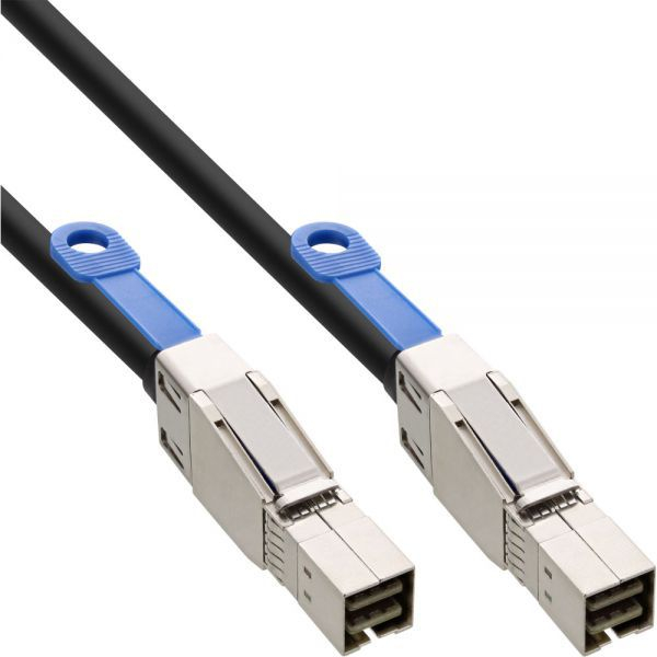 Fotoja e Kabllo InLine SFF 8644 - SFF 8644, 0.5m, e zezë