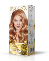 Fotoja e Ngjyrë për flokë Maxx Deluxe Premium, 8.73 Gold Caramel, 50ml