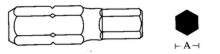 Fotoja e Bit imbus ​Jonnesway Allen Key D175H50, hex, 5 x 75mm