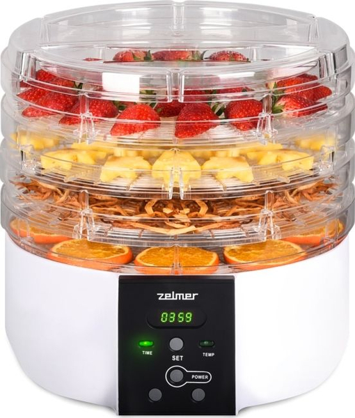 Fotoja e Tharëse për fruta Zelmer ZFD 1005, 520W, e bardhë