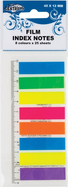 Fotoja e Letra shënuese Centrum Center Index Tabs, 45x12 mm, 25 copë