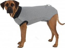 Fotoja e Veshje për qen Trixie Protective Suit, 35cm, S, e hirtë