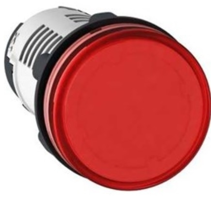 Fotoja e Llambë sinjalizuese Schneider Electric XB7EV04BP, 22mm, 24V AC/DC, e kuqe