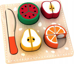 Fotoja e Lodër druri Smily Play fruta për prerje, për moshën 3+