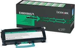 Fotoja e Toner origjinal Lexmark E460X80G, i zi