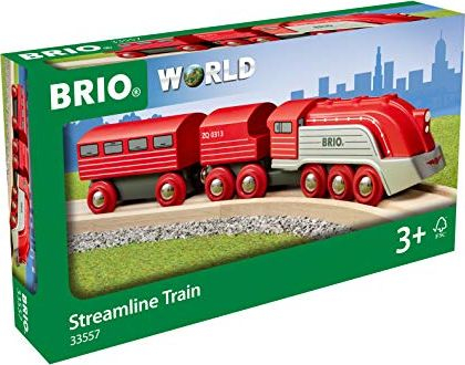 Fotoja e Lodër tren Brio tren me avull me shpejtësi të lartë 33557, e kuqe