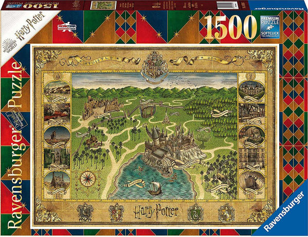 Fotoja e Puzzle Tm Toys Hogwarts Map, 1500 pjesë