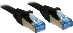 Fotoja e Kabllo rrjeti Lindy Patchcord, Cat6A, S/FTP, PIMF, LSOH, 1m, e zezë