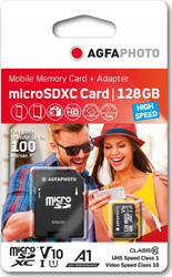 Fotoja e Kartë memorie AgfaPhoto MicroSDXC, 128 GB, Class 10 UHS-I/U1 V10