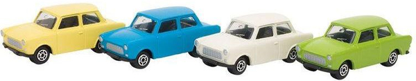 Fotoja e Makinë lodër Goki Spring Trabant (257883), e verdhë/e kaltër/e gjelbër/e bardhë