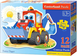 Fotoja e Puzzle Castorland CASTOR 12 MAXI Fun Excavator 120024, shumëngjyrëshe