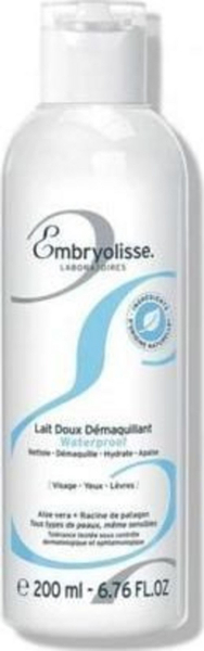 Fotoja e Qumësht për heqjen e grimit të papërshkueshëm nga uji Embryolisse, 200 ml