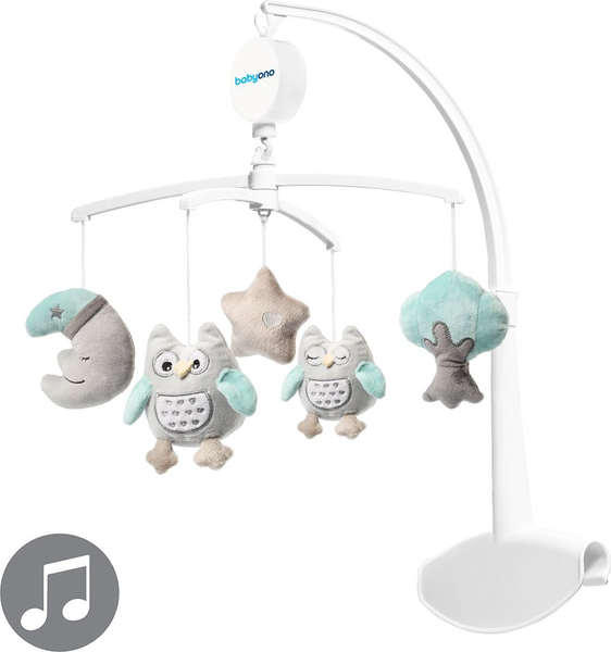 Fotoja e Karusel i djepit Babyono OWL SOPHIA, me kuti muzikore