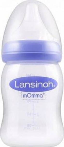 Fotoja e Shishe ushqimi për fëmijë Lansinoh Natural Wave, 160 ml, e kaltër