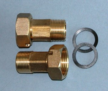 Fotoja e Çelës për matës uji Bmeters DN15, 1/2", komplet 2 copë, bronz