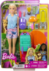 Fotoja e Kukull Barbie Mattel Camping Doll - Malibu + aksesorë (HDF73)