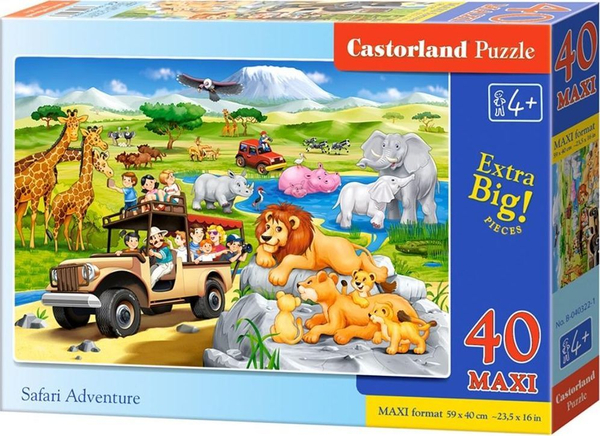 Fotoja e Puzzle Castorland - Safari Adventure CASTOR, 40 elemente