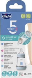 Fotoja e Shishe ushqimi për fëmijë Chicco 2021120 PERFECT5, 150 ml, e bardhë