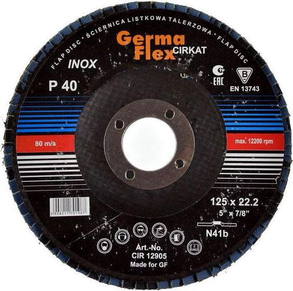 Fotoja e Disk prerës Germaflex P80, 1125mm, i zi