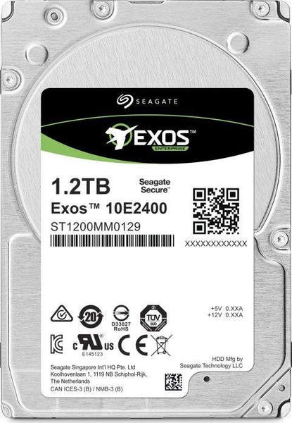 Fotoja e Disk për server Seagate Exos E 10E2400 (ST1200MM0009), 1.2TB, 2.5'', SAS-3 (12Gb/s)
