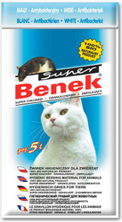 Fotoja e Substrat për mace Super Benek Bardhë Antibakterial Natyral, 5 l