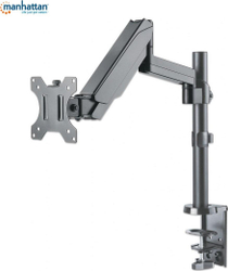 Fotoja e Mbajtëse tavoline për monitor Manhattan Desk Mount for 17" - 32" Monitor, e zezë