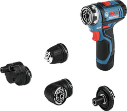 Fotoja e Trapan shpues Bosch GSR 12V-15 FC, 12V, 2 bateri 2 Ah, 30 Nm, i kaltër