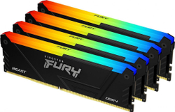Fotoja e RAM Memorie Kingston Fury Beast (KF436C18BB2AK4/128), DDR4, 128 GB, 3600MHz, CL18