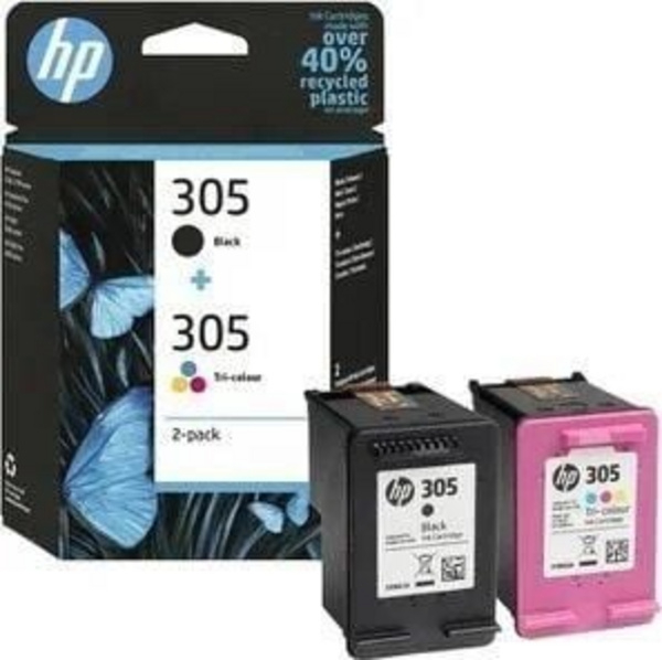 Fotoja e Ngjyrë për printer HP ink No. 305 2-Pack 6ZD17AE Inkjet, e kaltër/magenta/verdhë