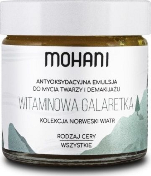 Fotoja e Emulsion antioksidant për larjen e fytyrës dhe heqjen e grimit Mohani Vitamin Jelly, 60ml