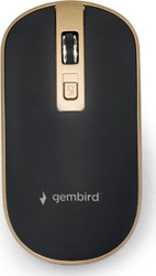 Fotoja e Maus wireless Gembird, i zi/ i artë