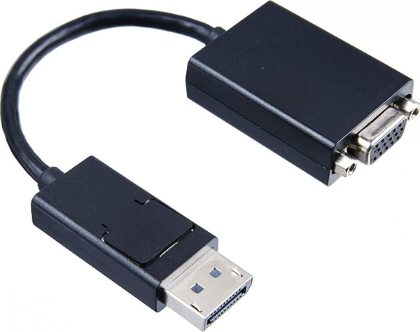 Fotoja e Përshtatës AV Lenovo DisplayPort në D-Sub (VGA), i zi