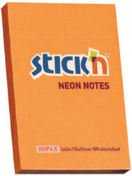 Fotoja e Fleta ngjitëse Stickn, 76x51mm, portokalli