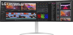 Fotoja e Monitor LG UltraWide 49WQ95X-W, 49", DQHD, 144 Hz, i bardhë