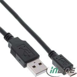 Fotoja e Kabllo USB InLine USB-A - microUSB, 2m, e zezë