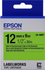 Fotoja e Shirit për printer Epson LabelWorks LK-4GBF Fluoreshente , 1.2 - 9 cm, e zezë/gjelbër, Picture 1