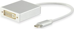 Fotoja e Përshtatës USB Equip DVI USB-C, 0.15m, i bardhë