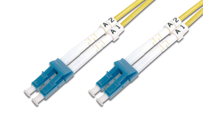 Fotoja e Kabllo rrjeti Digitus Fiber, ËC/LC, SM, 2m, e verdhë