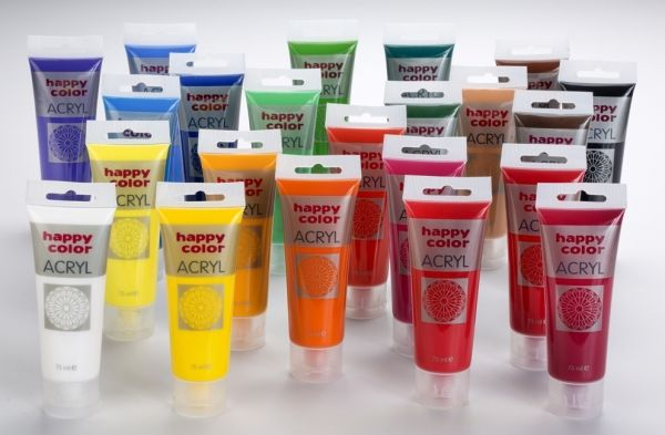 Fotoja e Ngjyrë akrilike Happy Color, 75 ml, e kaltër e errët
