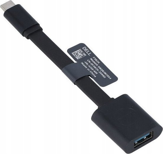 Fotoja e Përshtatës Dell, USB-A në USB-C, i zi