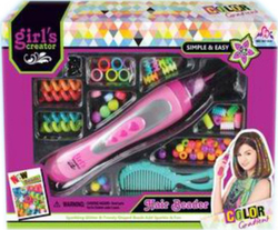 Fotoja e Set lodrash Askato Hair Braiding Kit, 5+ vjeç, shumëngjyrëshe